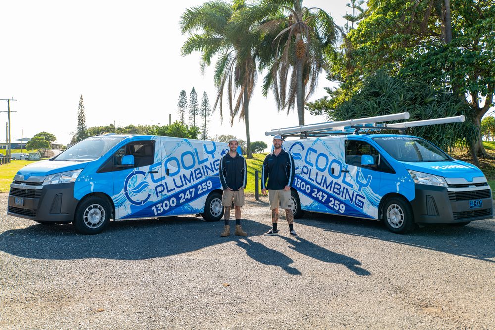 Cooly Plumbing van and team