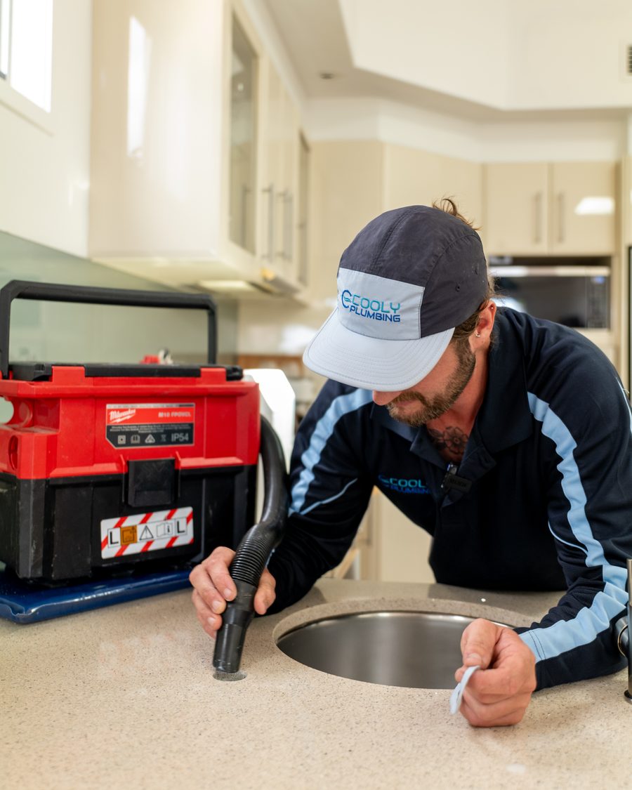 Leak detection under a kitchen sink